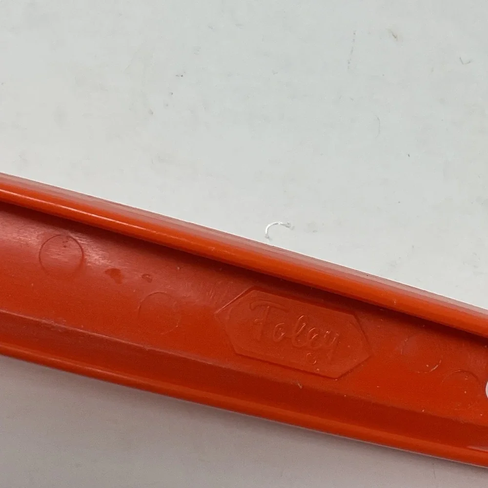 Vintage Foley Orange Nylon Potato Masher Retro Non-Stick Kitchen Utensil